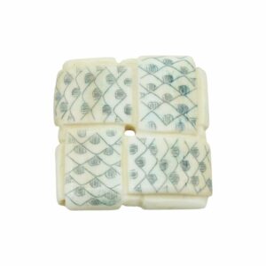 Bone Bead - Flat Square - 36mm
