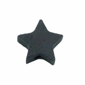 Bone Bead - Star - Black - 10mm