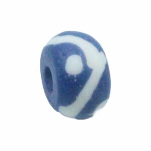 Bone Bead - 9 x 5mm - Blue