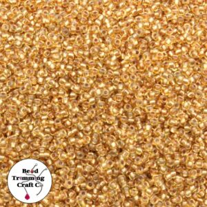 Seed Bead - 11/0 - Copper Silverlined - Price Per Gram - Czech Made