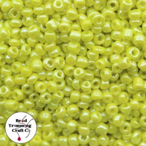 Seed Bead - 12/0 - Yellow Opaque Luster - Price Per Gram