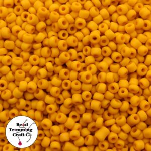 Seed Bead - 6/0 - Orange Opaque Matte - Price Per Gram