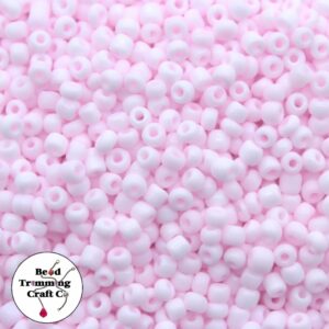 Seed Bead - 12/0 - Pink Opaque - Price Per Gram