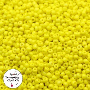 Seed Bead - 6/0 - Yellow Opaque - Price Per Gram