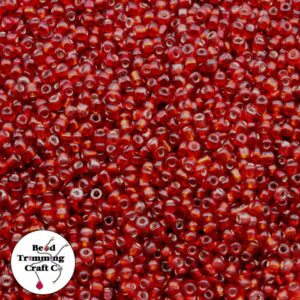 Seed Bead - 12/0 - Red Silverlined - Price Per Gram