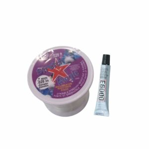 Stretch Magic – 0.7mm – Clear – 100 Meters / E6000 – 7.2 Grams