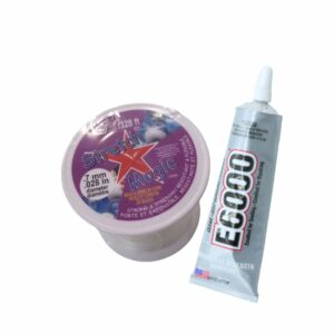 Stretch Magic – 0.7mm – Clear – 100 Meters / E6000 – 80.4 Grams