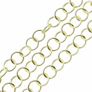 Chain - 8mm - Ring - Gold - Price per Meter