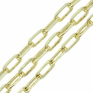 Chain - 9 x 4mm - Oval - Gold - Price per Meter