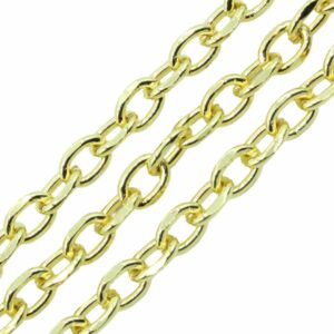 Chain - 8 x 5.5mm - Oval - Gold - Price per Meter