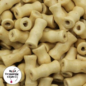 Wood Bead – Bone Shape - 16mm – Natural