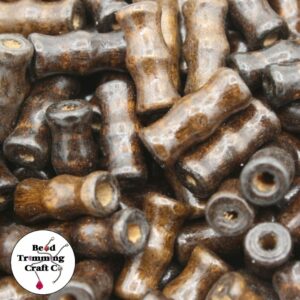 Wood Bead – Bone Shape - 16mm – Brown