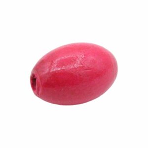 Wood Bead – Oval - 30mm – Pink