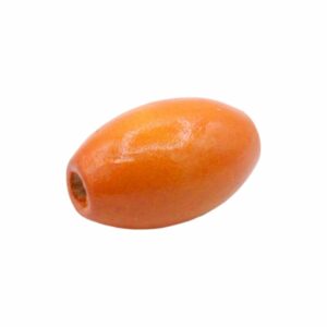 Wood Bead – Oval - 30mm – Orange