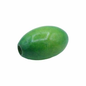 Wood Bead – Oval - 30mm – Green