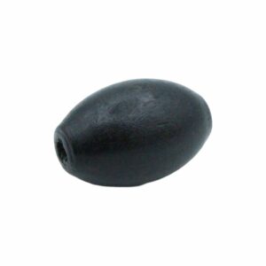Wood Bead – Oval - 30mm – Black