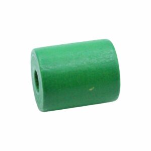 Wood Bead – Barrel - 25mm – Green