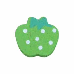 Wood Flatback - Apple - 21mm - Green