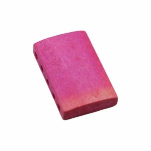 Wood Spacer Bead - 5 Hole - 30mm - Pink
