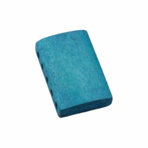 Wood Spacer Bead - 5 Hole - 30mm - Blue