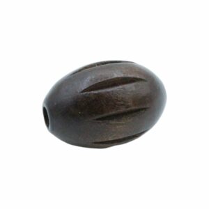 Wood Bead – Oval - Grated - 30mm – Brown