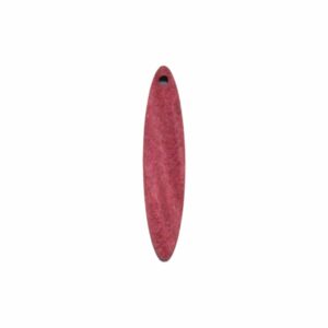 Wood Pendant - Navette - 48mm - Burgundy