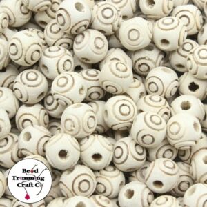 Wood Bead - Round - 10mm - Raw