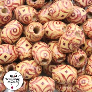 Wood Bead – Barrel - 18 x 14mm