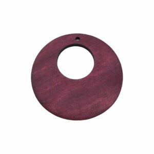 Wood Pendant - 58mm - Maroon