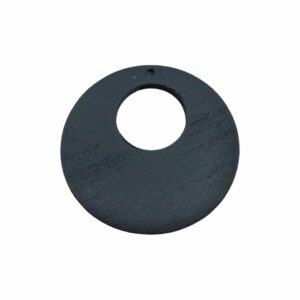 Wood Pendant - 58mm - Black