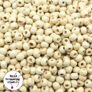 Wood Bead - 6mm - Natural