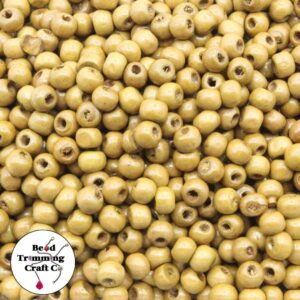 Wood Bead - 6mm - Tan