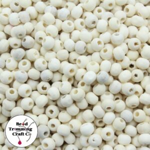 Wood Bead - 6mm - Raw