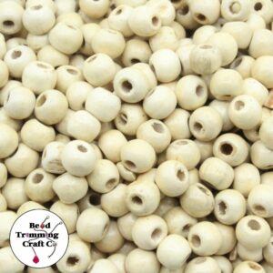Wood Bead - 8mm - Natural