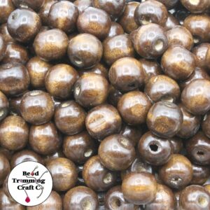 Wood Bead - 12mm - Brown