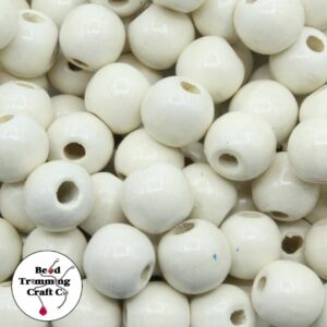 Wood Bead - 14mm - Ivory