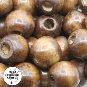 Wood Bead - 20mm - Brown
