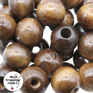 Wood Bead - 25mm - Brown