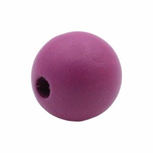 Wood Bead - 30mm - Fuchsia