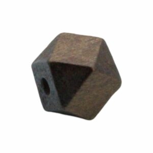 Wood Bead - Polygon - 10mm - Brown