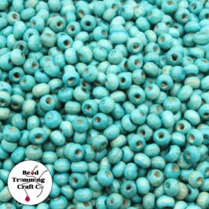 Wood Bead - 5 x 4mm - Teale - Price per Gram