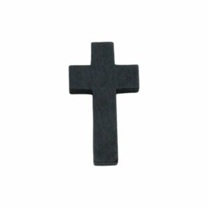 Wood Pendant - Cross - 42mm - Black