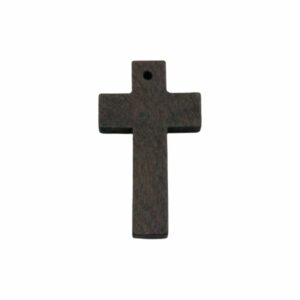 Wood Pendant - Cross - 42mm - Brown