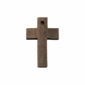 Wood Pendant - Cross - 34mm - Brown