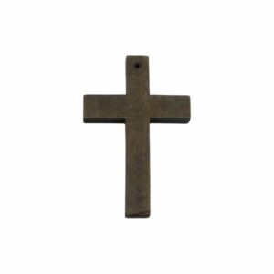Wood Pendant - Cross - 60mm - Brown