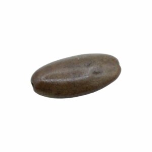 Wood Bead - Flat Oval - 35mm - Brown