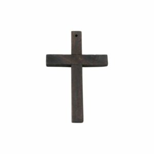 Wood Pendant - Cross - 102mm - Brown