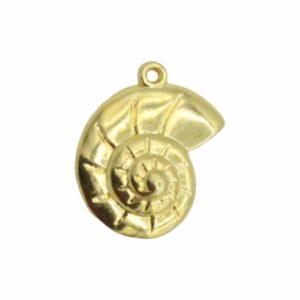 Sea Snail Pendant - 28mm – Gold