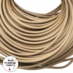 Leather - 3mm - Tan - Price per meter