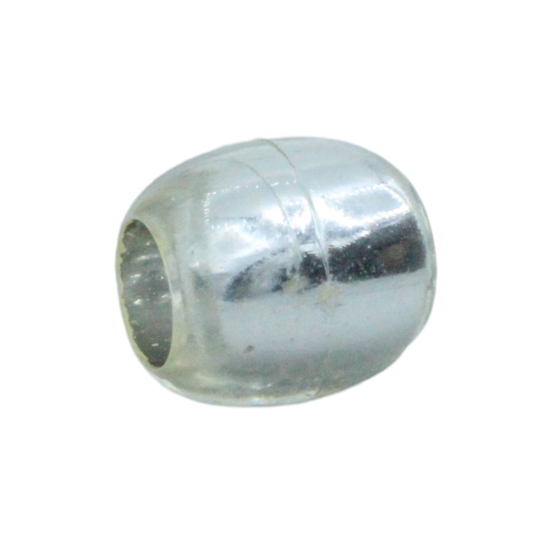 Beadsmith Silver Plated Brass Curved Tube Noodle Beads – 30x5mm, 4mm Hole (12 Or 144 Pcs)